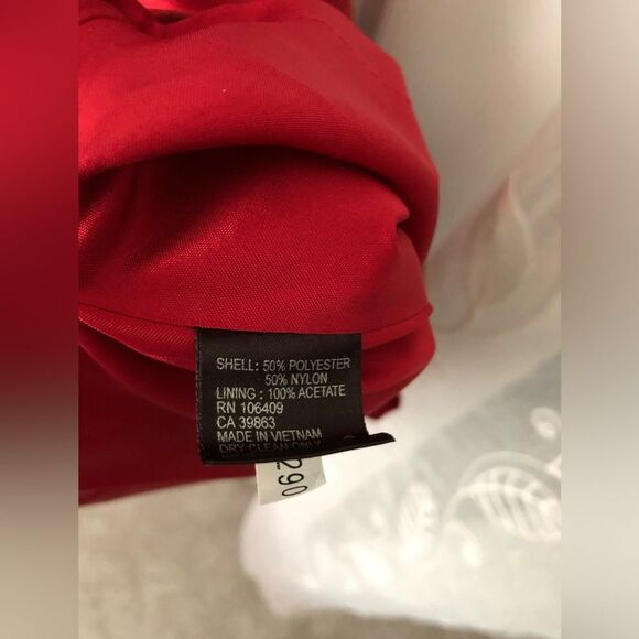 Tahari ASL cocktail Taffeta midi Dress back zipper with belt size 14 - Picture 7 of 14